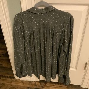 Free People polka dot blouse
